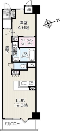 キャッスルコート岩端の物件間取画像